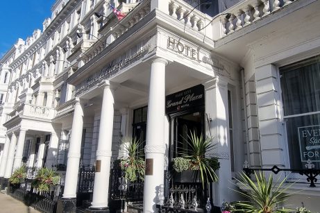 Front of hotel | Park City Grand Plaza Kensington | Elegant building with a grand entrance.