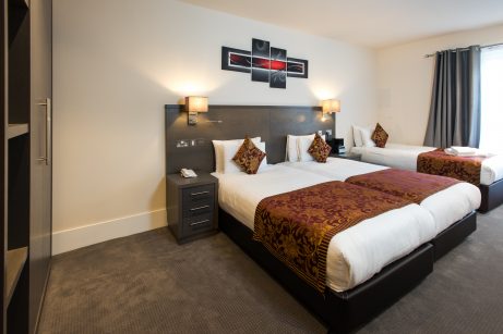 3 Bedroom Grand Plaza Suite with stunning views of London. Perfect for a luxurious stay in the heart of the city.