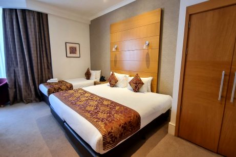 Plaza Executive Triple room at Kensington hotel. Spacious and comfortable accommodation for three guests.