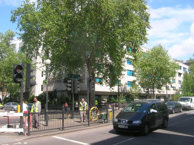 Bupa Cromwell Hospital in Kensington on Cromwell Road near Park City Grand Plaza Kensington